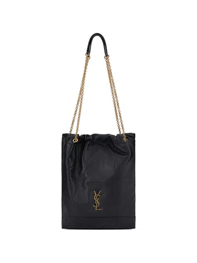 SAINT LAURENT QUILTED LEATHER TOTE BAG