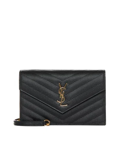 Saint Laurent Quilted Leather Wallet Bag