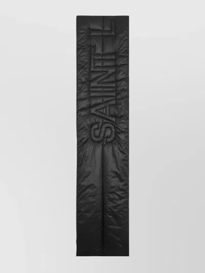 Saint Laurent Women's Logo Padded Scarf In Black