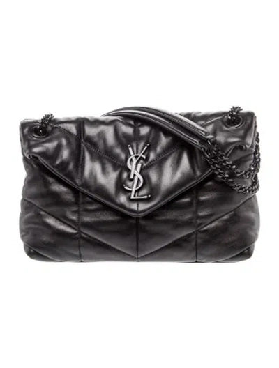 Pre-owned Saint Laurent Quilted Loulou In Black