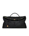 Saint Laurent Quilted Maxi Duffle Bag In Black