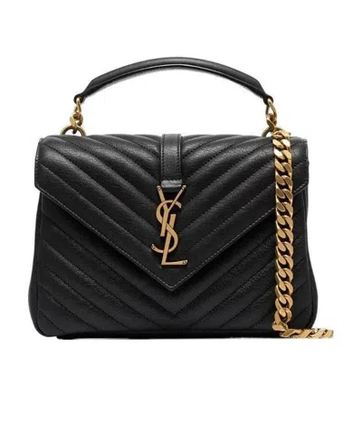 SAINT LAURENT SAINT LAURENT COLLEGE QUILTED MEDIUM SHOULDER BAG