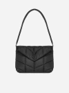 SAINT LAURENT QUILTED NYLON PUFFER SHOULDER BAG