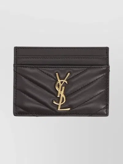 Saint Laurent Quilted Purses And Cardholders Collection In Black