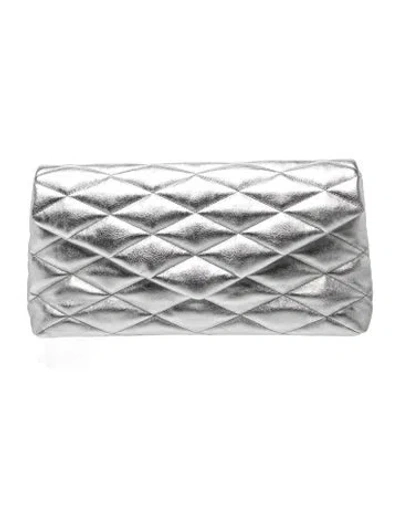 Pre-owned Saint Laurent Quilted Sade Puffer Clutch