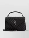 Saint Laurent Quilted Shoulder Bag Detachable Strap In Black
