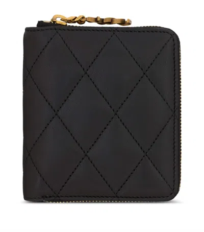 Saint Laurent Quilted Wallet In Black