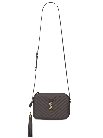 SAINT LAURENT SAINT LAURENT QUILTED WHITE LEATHER CAMERA BAG