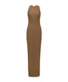 Saint Laurent Ribbed Knit Racer Back Dress