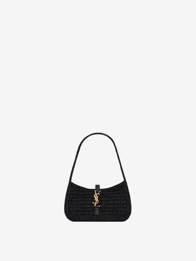 Saint Laurent Raffia Bag Le 5 A 7 Mini