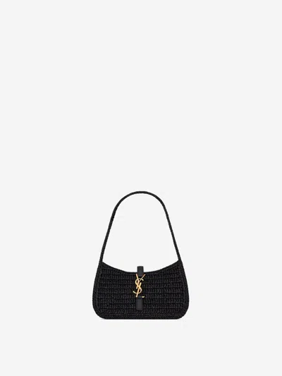 Saint Laurent Raffia Bag Le 5 A 7 Mini