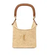 Saint Laurent Raffia Gaby Bucket Bag In Sand