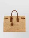 Saint Laurent Raffia Medium Sac De Jour Shopping Bag
