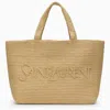 Saint Laurent Raffia Tote Bag With Logo Women