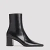 Saint Laurent Rainer 70 Leather Bootie In Black