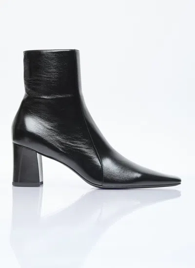 Saint Laurent Rainer Zipped Boots In Black