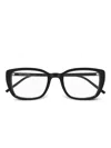 Saint Laurent Rectangle-frame Glasses In 黑色
