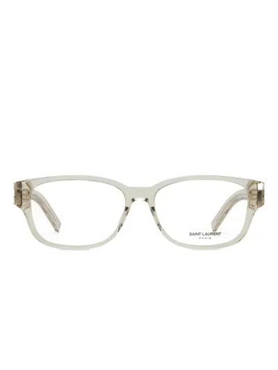 Saint Laurent Rectangle-frame Glasses In White