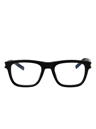 Saint Laurent Rectangle-frame Glasses In Black