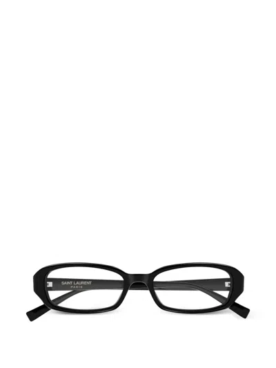 Saint Laurent Rectangle-frame Glasses In Black