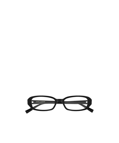 Saint Laurent Rectangle-frame Glasses In Black