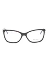 Saint Laurent Rectangle-frame Glasses In Black