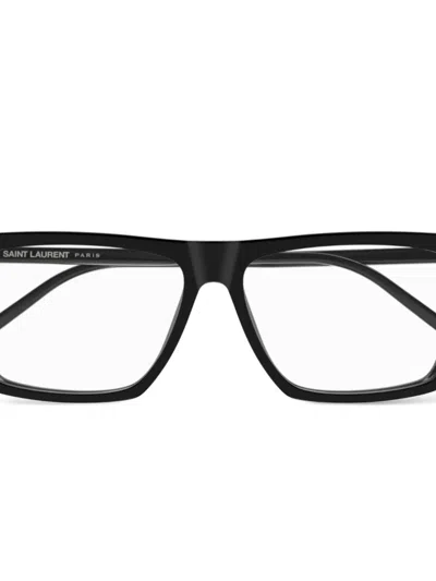 Saint Laurent Rectangle-frame Glasses In Schwarz