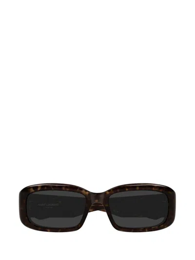 Saint Laurent Rectangle-frame Sunglasses In 002