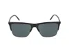 Saint Laurent Rectangle-frame Sunglasses In Gray