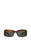 Saint Laurent Rectangle-frame Sunglasses In Brown