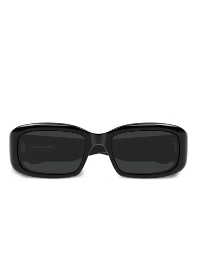 Saint Laurent Rectangle-frame Sunglasses In 001