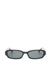 Saint Laurent Rectangle-frame Sunglasses In Black