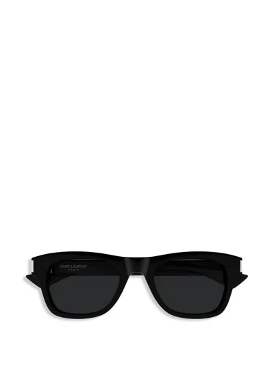 Saint Laurent Rectangle-frame Sunglasses In Black
