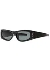 Saint Laurent Cassandre Rectangle Sunglasses In Black