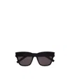 Saint Laurent Rectangle-frame Sunglasses In Black