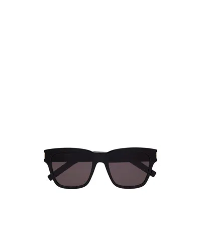 Saint Laurent Rectangle-frame Sunglasses In Black