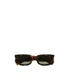 Saint Laurent Rectangle-frame Sunglasses In Black