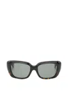 Saint Laurent Rectangle Frame Sunglasses In Black