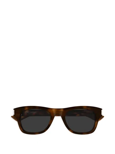 Saint Laurent Rectangle-frame Sunglasses In Multi