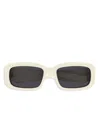Saint Laurent Rectangle-frame Sunglasses In Neutrals