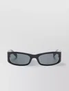 Saint Laurent Rectangle Frame Sunglasses Thick Temples In Black
