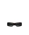 Saint Laurent Rectangle-framed Tortoiseshell Sunglasses In Black
