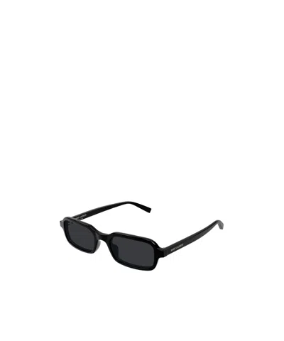 Saint Laurent Rectangle Sunglasses In Black