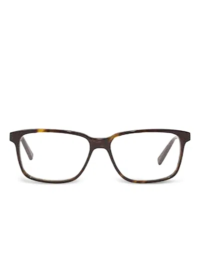 Saint Laurent Rectangle-frame Acetate Frames In Black