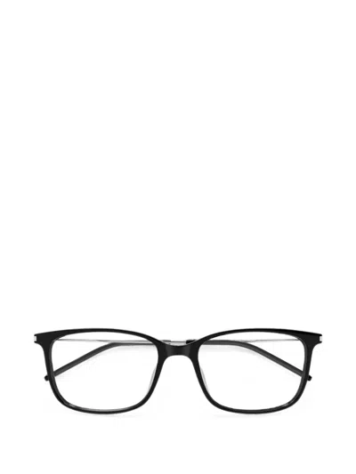 Saint Laurent Rectangle-frame Glasses In Black