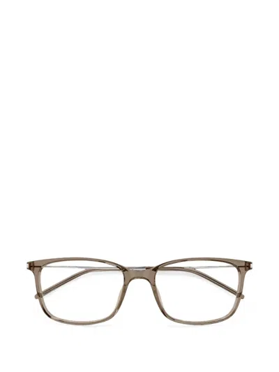 Saint Laurent Rectangle-frame Glasses In Neutral