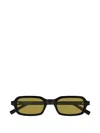 Saint Laurent Rectangle-frame Sunglasses In Black