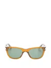 Saint Laurent Rectangle-frame Sunglasses In Brown