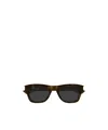 Saint Laurent Rectangle-frame Sunglasses In Brown
