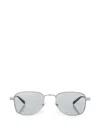 Saint Laurent Rectangle-frame Sunglasses In Silver